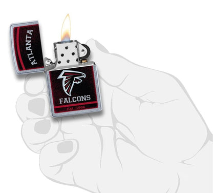 Zippo NFL Atlanta Falcons, Street Chrome Finish, Windproof Lighter #29933