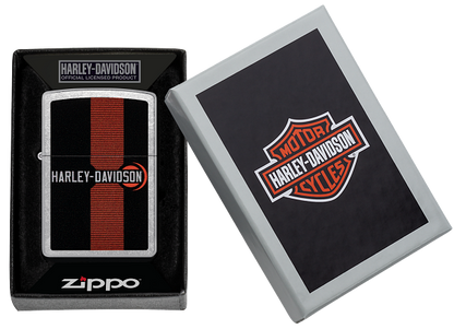 Zippo Harley Davidson Stripe Design, Street Chrome Lighter #48604