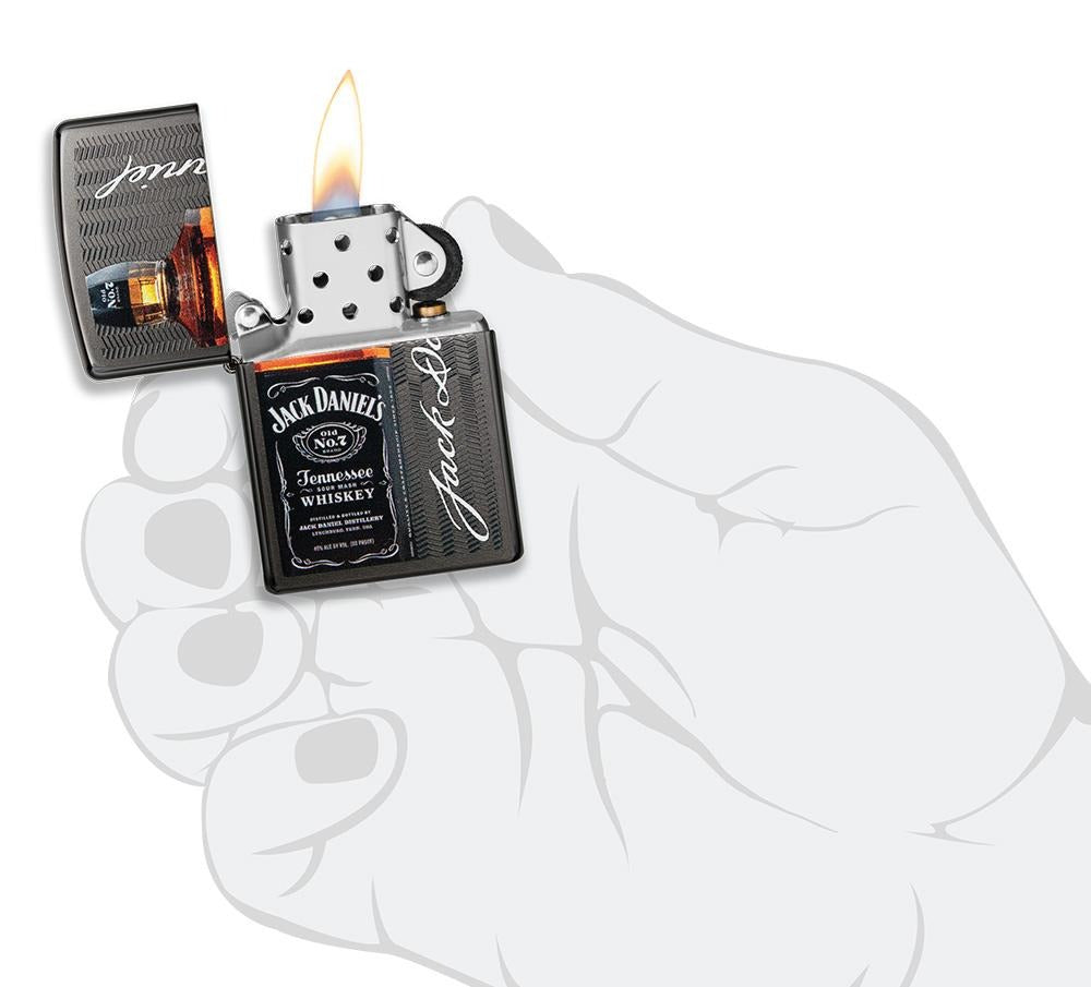 Zippo Jack Daniels Tennessee Whiskey, Grey Lighter #49321