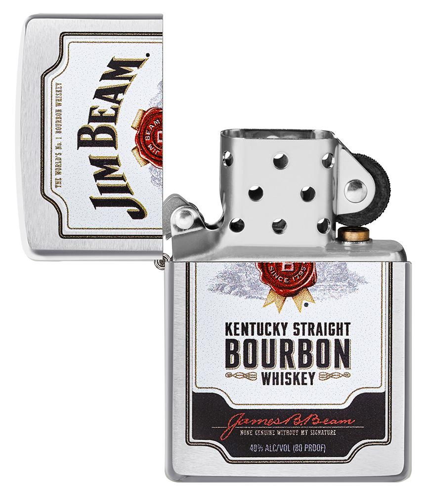 Zippo Jim Beam Kentucky Straight Bourbon Whiskey, Windproof Lighter #49325