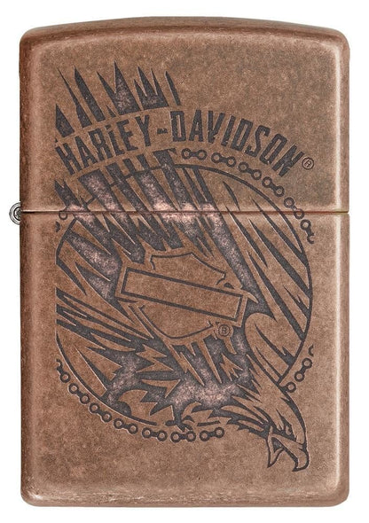 Zippo Harley-Davidson Lighter, Antique Copper #29664