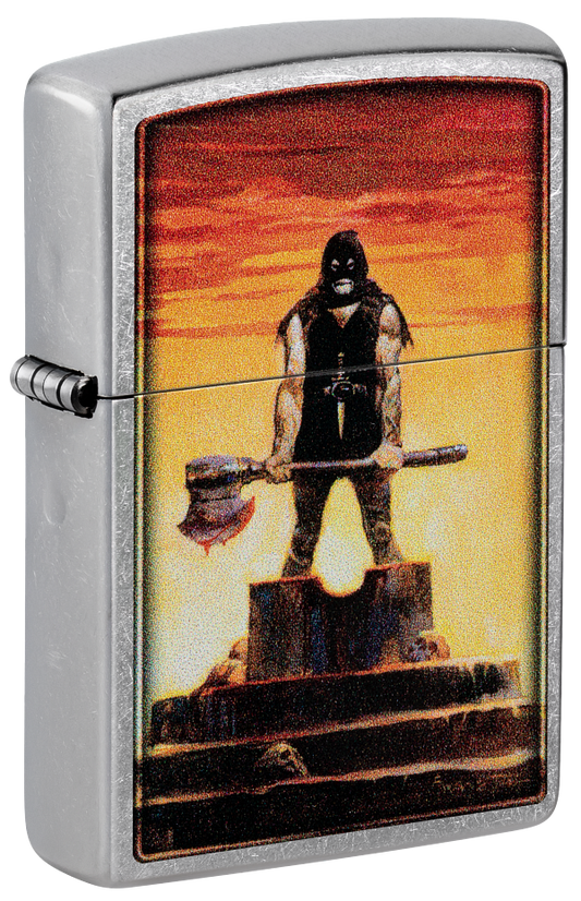 Zippo Frank Frazetta The Executioner Design, Street Chrome Lighter #48556