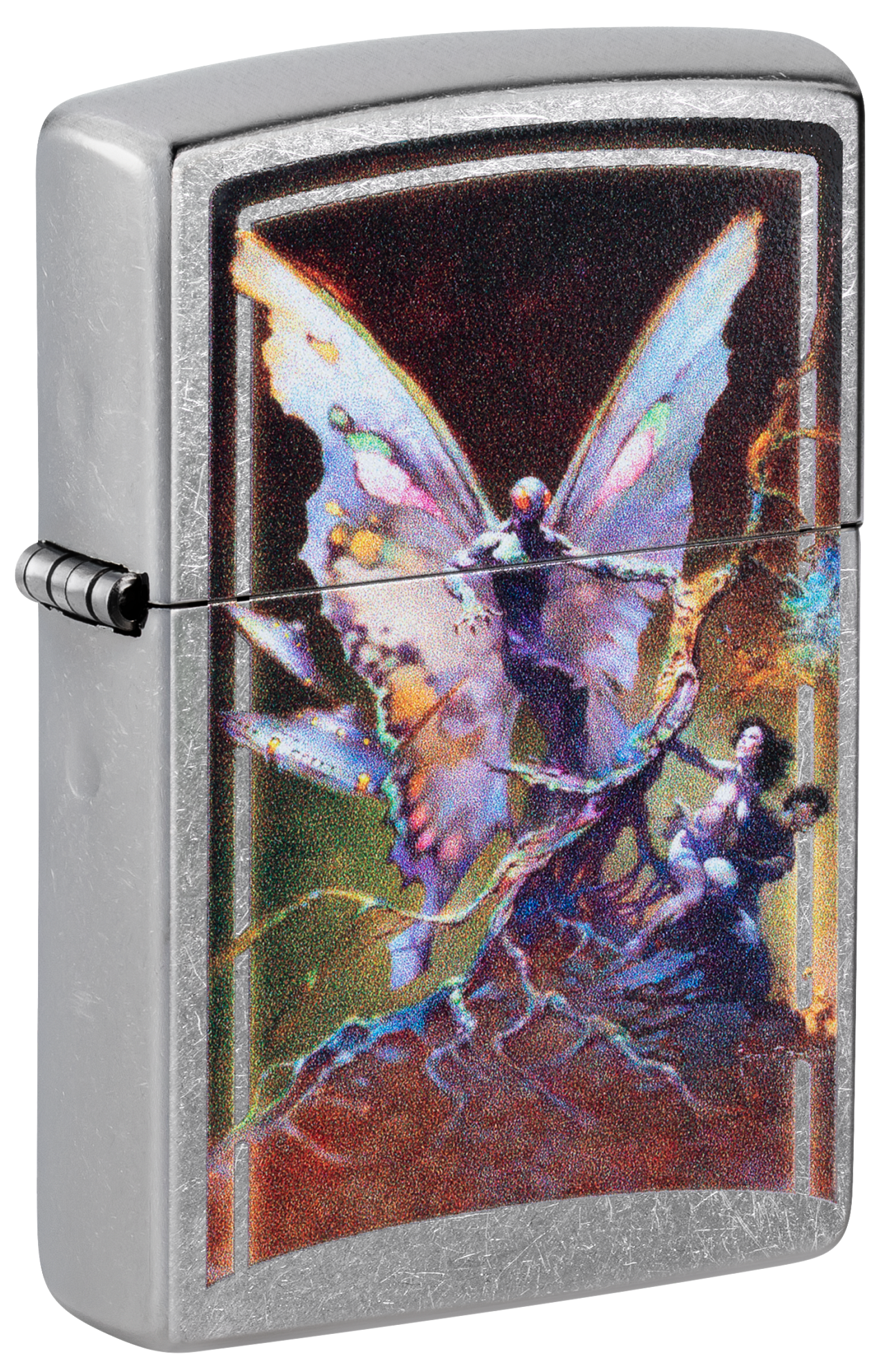 Zippo Guardian Fairy Design, Street Chrome Lighter #48377