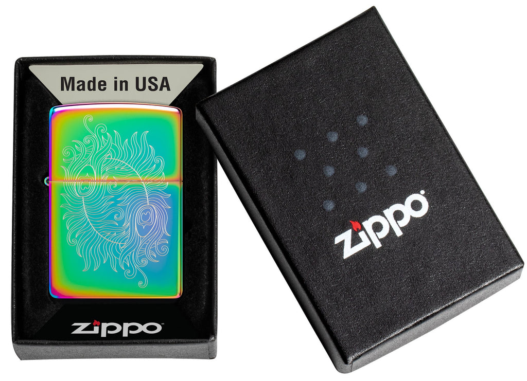 Zippo Spiritual Design, Laser Engraved, Multi Color Lighter #48390