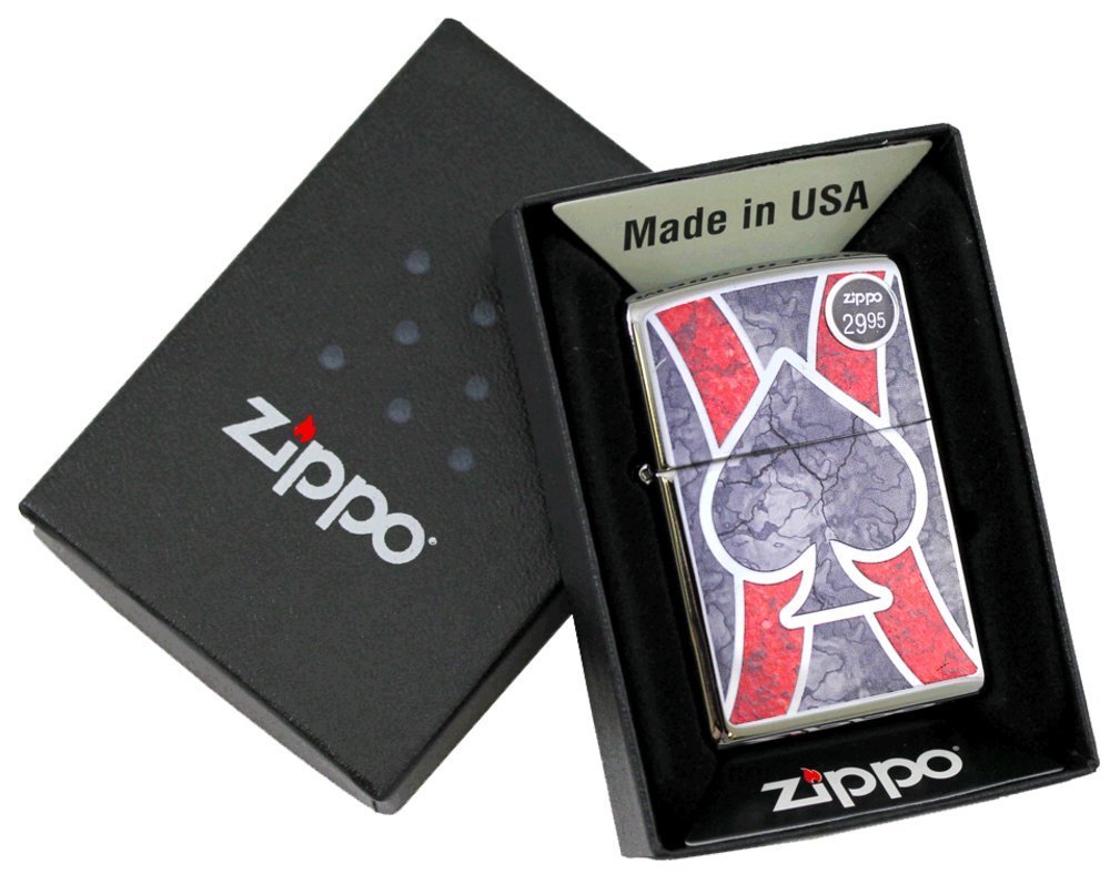 Zippo Ace Lighter, High Polish Chrome, Fusion, Windproof #28952