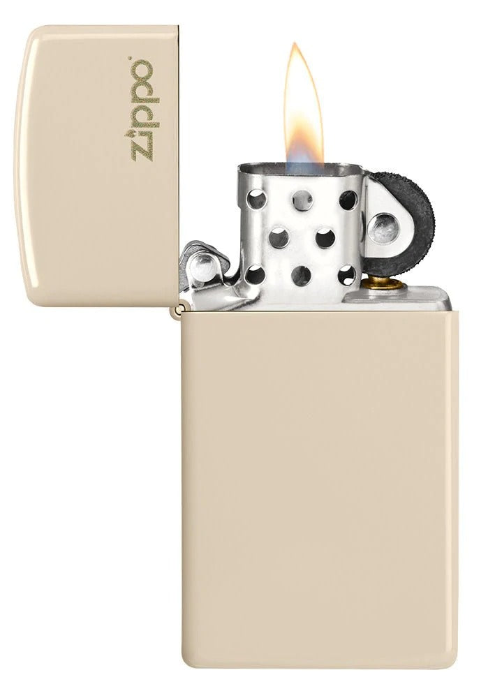 Zippo Slim Flat Sand Finish Base Model with Logo Windproof Lighter #49528ZL