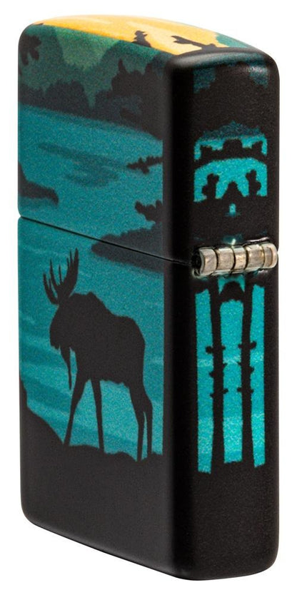 Zippo Moose Landscape 540° Design, Windproof Lighter #49481