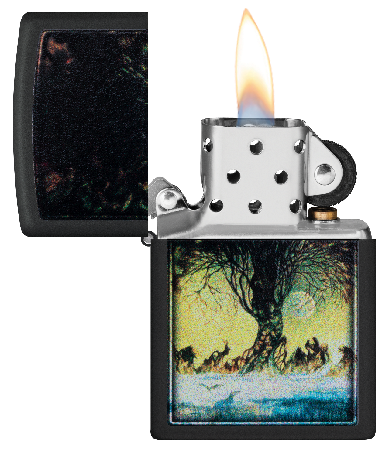 Zippo Frank Frazetta Swamp Design, Black Matte Lighter #48376