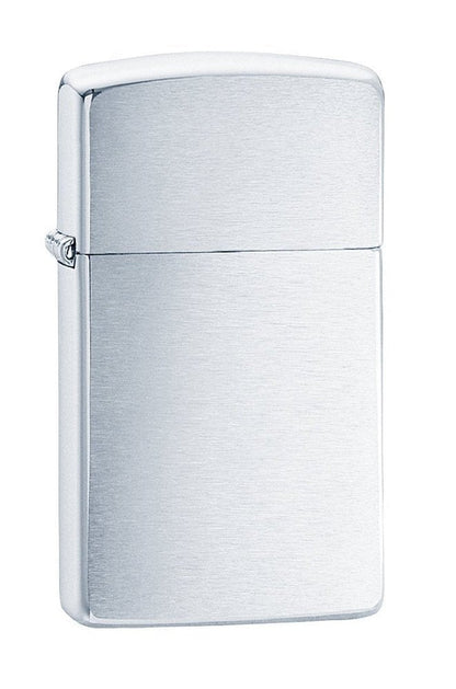 Zippo Brushed Chrome Finish Lighter, Slim, Windproof #1600