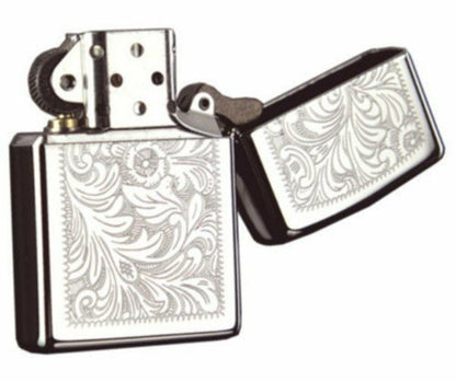 Zippo High Polish Chrome Venetian 352, Good For Engraving Windproof Lighter #352