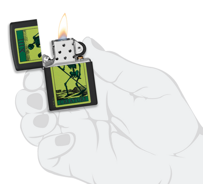 Zippo XIII Creature Design, Black Matte Lighter #48416