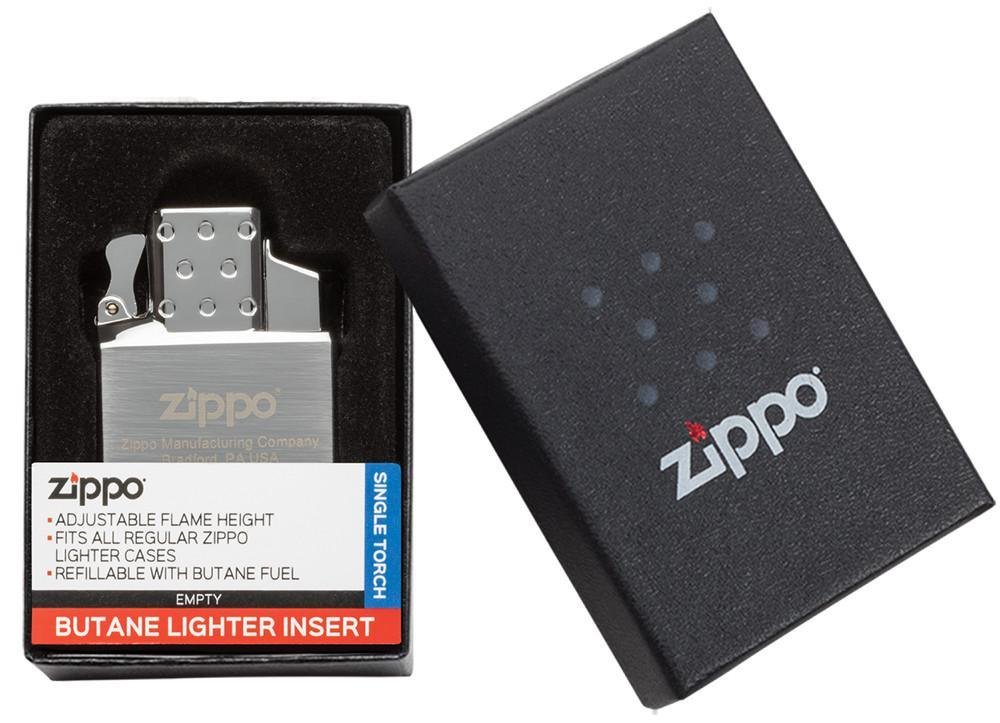 Zippo Butane Lighter Insert, Single Torch, Refillable, Bright Blue Flame #65826