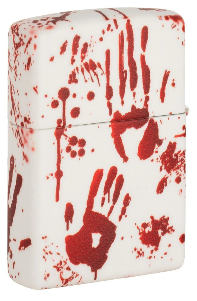 Zippo Bloody Hand Print Horror Design, 540° Design, Windproof Lighter #49808