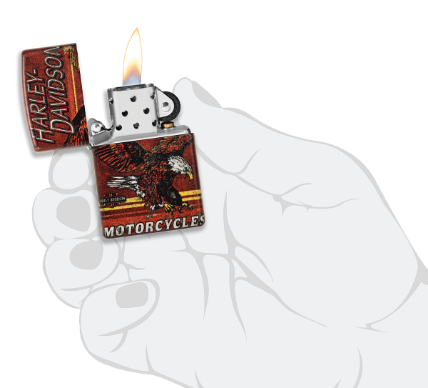 Zippo Harley Davidson Eagle 540 Color Design Lighter #48602