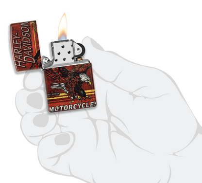 Zippo Harley Davidson Eagle 540 Color Design Lighter #48602