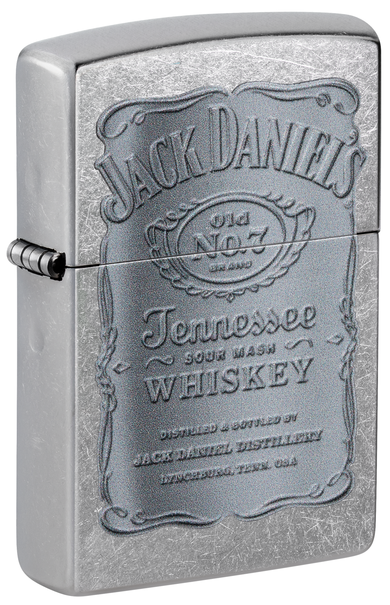 Zippo Jack Daniels Tennessee Whiskey, Street Chrome Lighter #48284