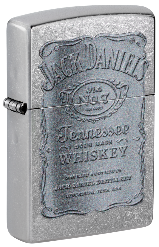 Zippo Jack Daniels Tennessee Whiskey, Street Chrome Lighter #48284