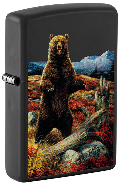 Zippo Linda Picken Bear Design, Black Matte Lighter #48597