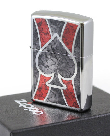 Zippo Ace Lighter, High Polish Chrome, Fusion, Windproof #28952