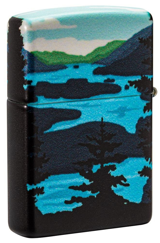 Zippo Deer Landscape 540° Design, Colorful Windproof Lighter #49483