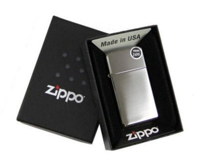 Zippo Lighter Slim Black Ice #20492