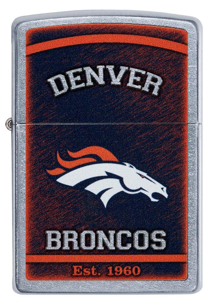 Zippo NFL Denver Broncos Football Team, Street Chrome Finish Lighter #29941