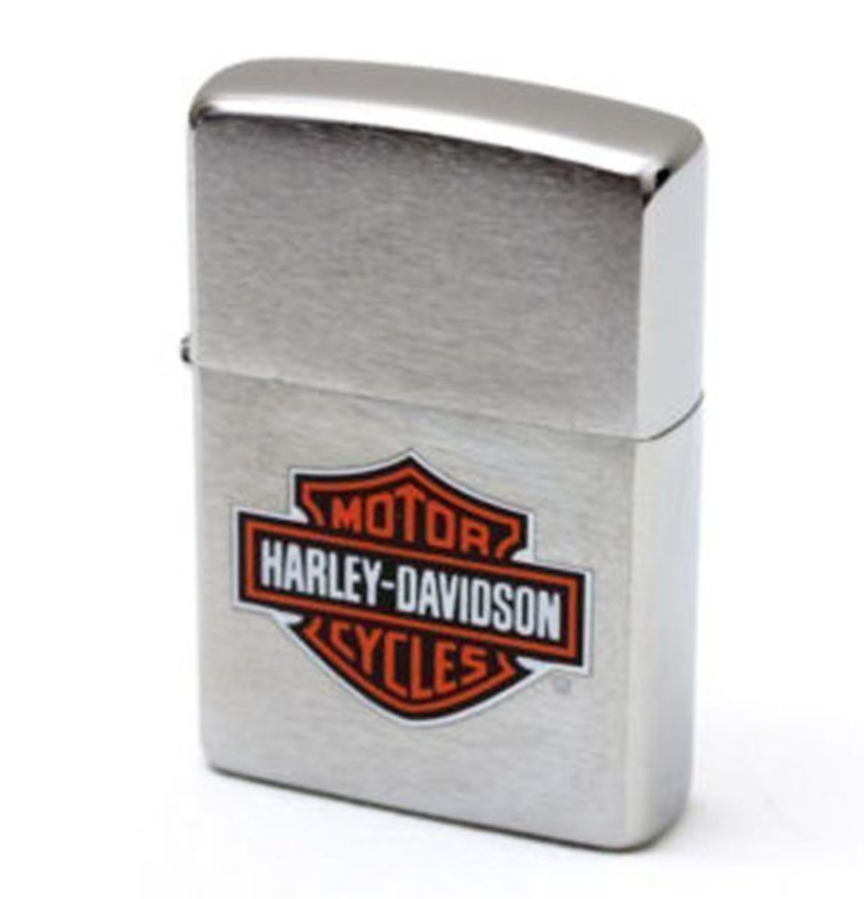 Zippo Harley-Davidson Logo Lighter, Brushed Chrome H-D #200HD.H252