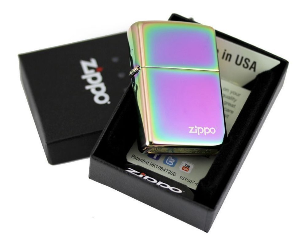 Zippo Rainbow Spectrum Lighter w/ Zippo Logo, High Polish #151ZL