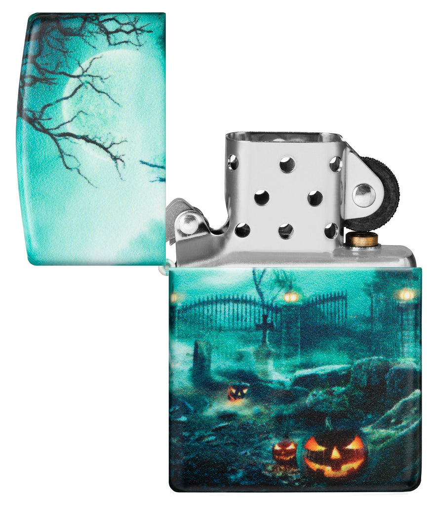 Zippo 540 Haunted House Halloween Design Lighter #48389