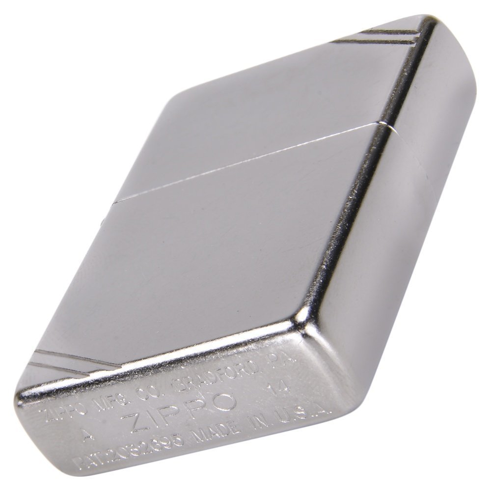 Zippo Vintage with Slashes Street Chrome Windproof Pocket Lighter #267