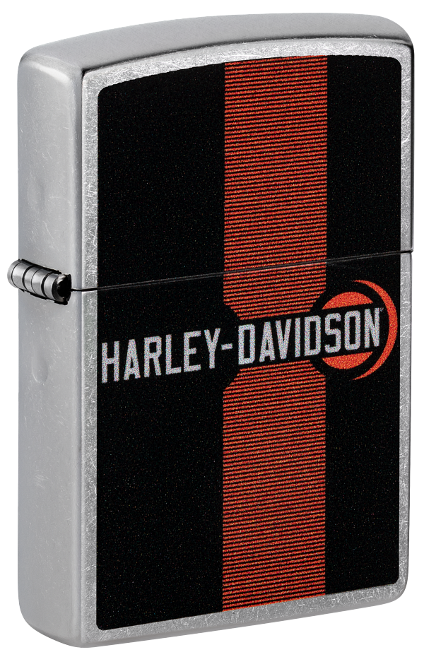 Zippo Harley Davidson Stripe Design, Street Chrome Lighter #48604