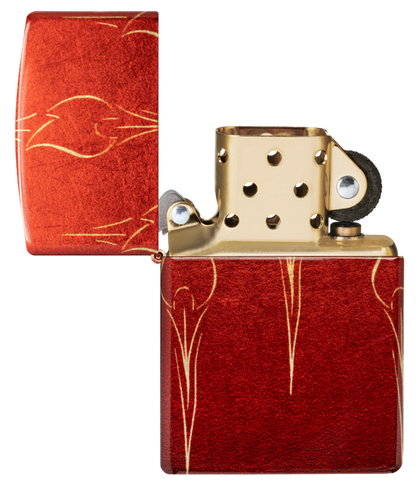 Zippo Logo 540 Fusion Tumbled Brass Lighter #48510