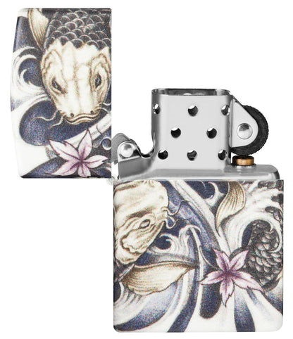 Zippo 540 Koi Fish Tattoo Design, Windproof Lighter #48393