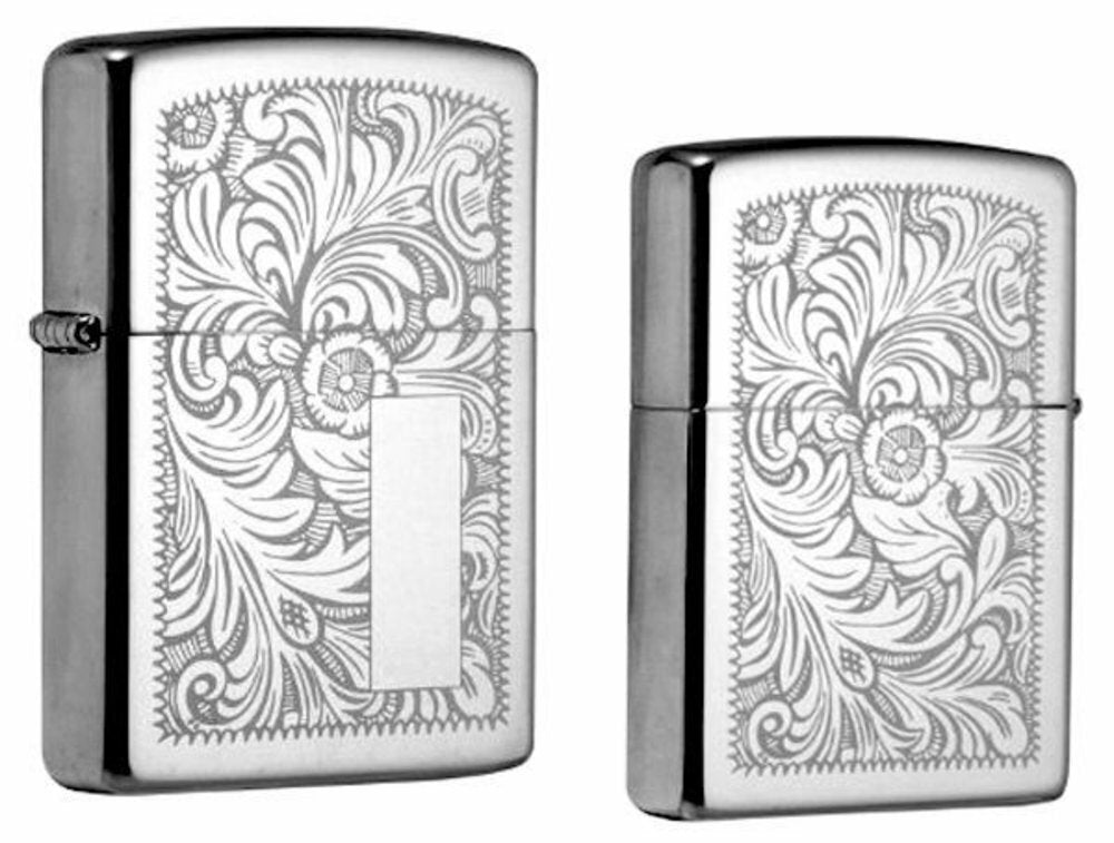 Zippo High Polish Chrome Venetian 352, Good For Engraving Windproof Lighter #352