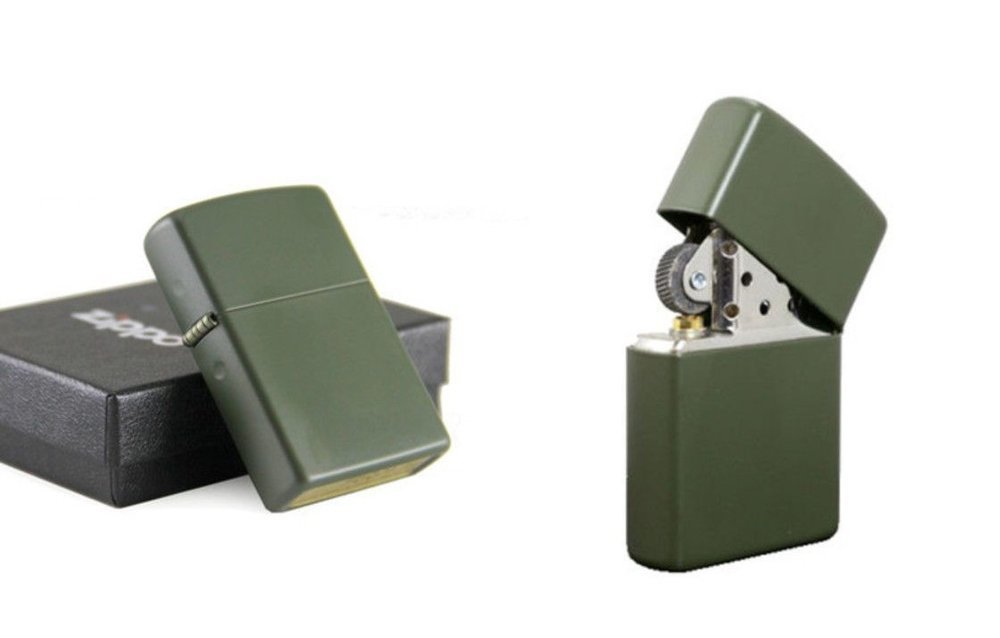 Zippo Green Matte Lighter #221