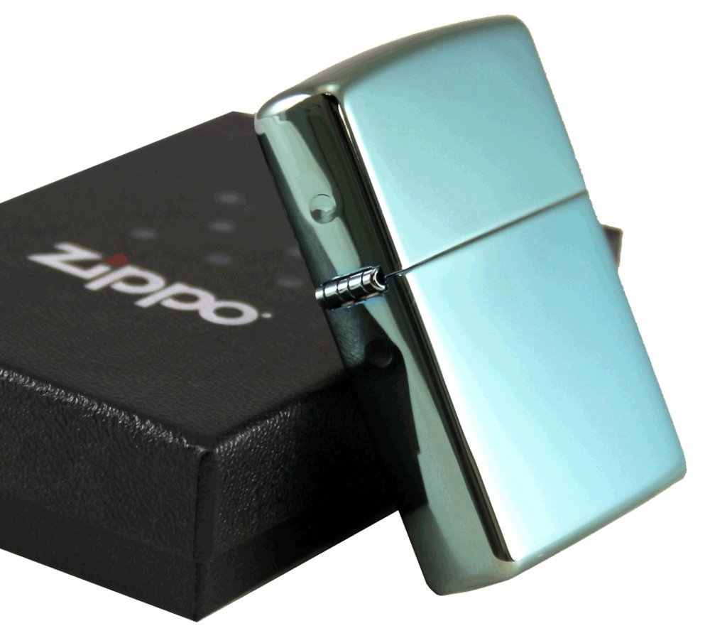 Zippo High Polish Green Chameleon, Green/Blue Finish, Windproof Lighter #28129