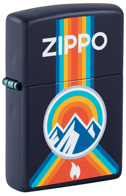 Zippo Outdoor Mountain Design, Navy Matte Lighter #48639