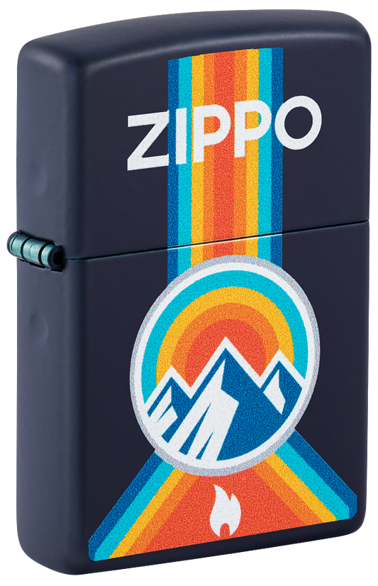 Zippo Outdoor Mountain Design, Navy Matte Lighter #48639