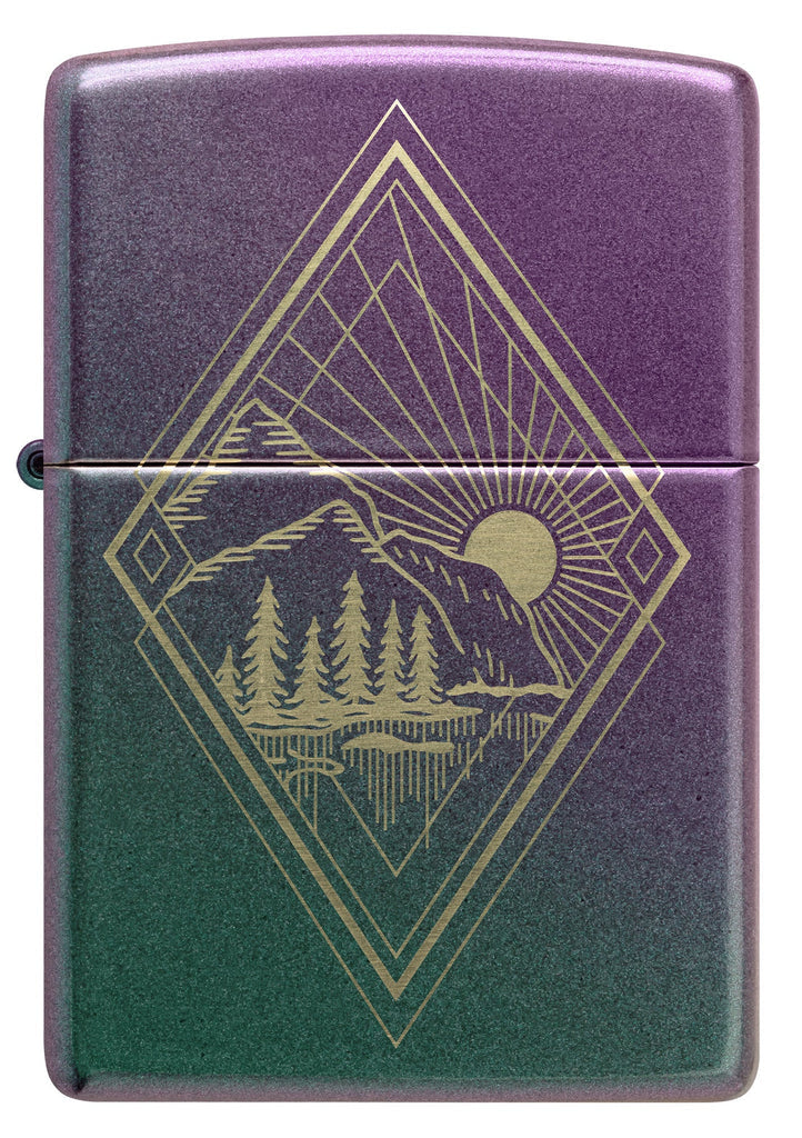 Zippo Outdoors Mountain Range, Iridescent Lighter #48382