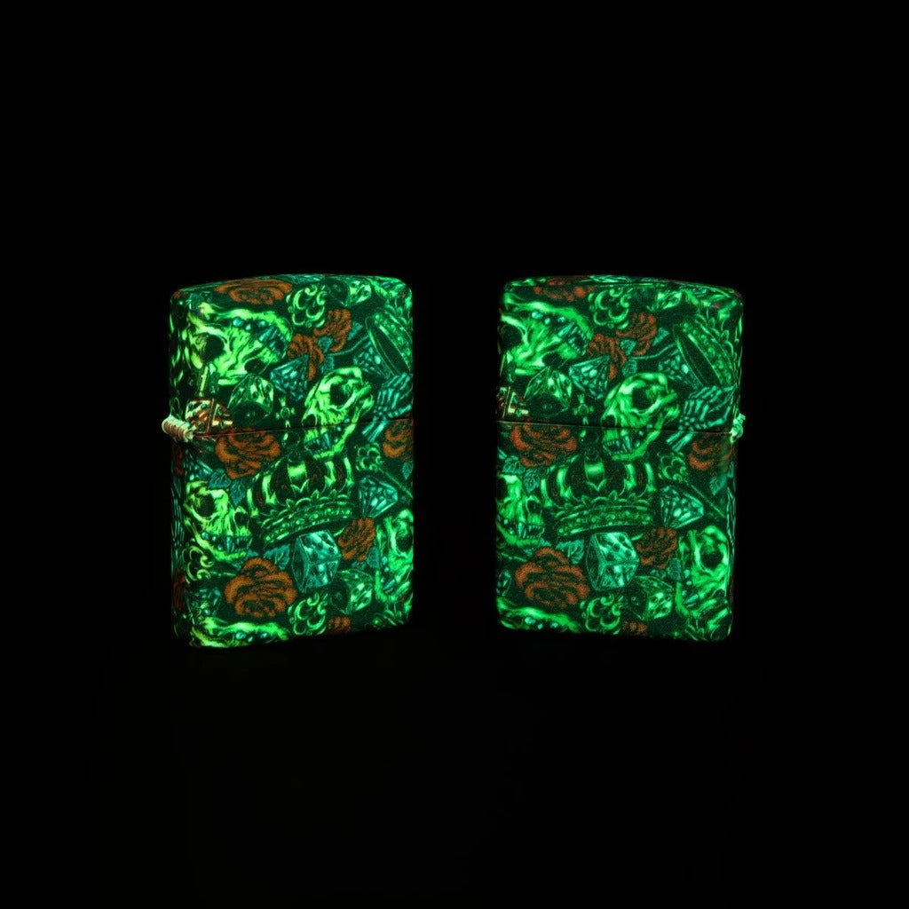 Zippo 540° Glow In The Dark Design, Windproof Lighter #49696