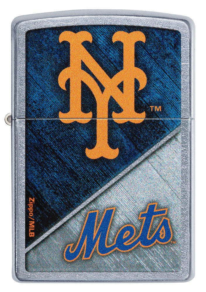 Zippo MLB NY Mets Baseball Team, Street Chrome Lighter #49741