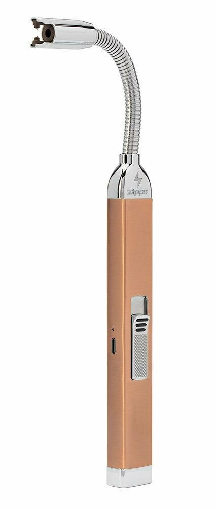 Zippo Electric Rechargeable Candle Lighter, Rose Gold + Charging Cord #121573