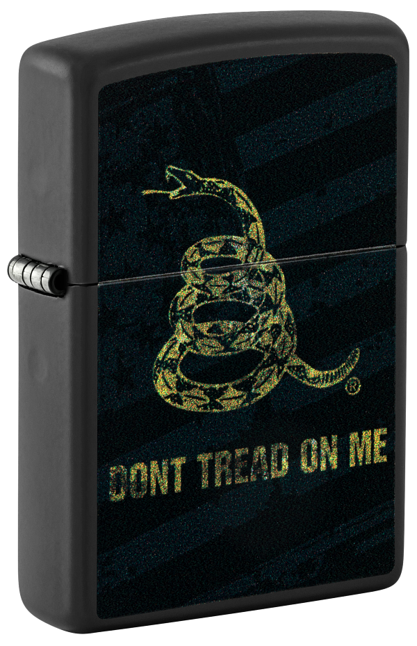 Zippo Dont Tread On Me Design, Black Matte Lighter #48553