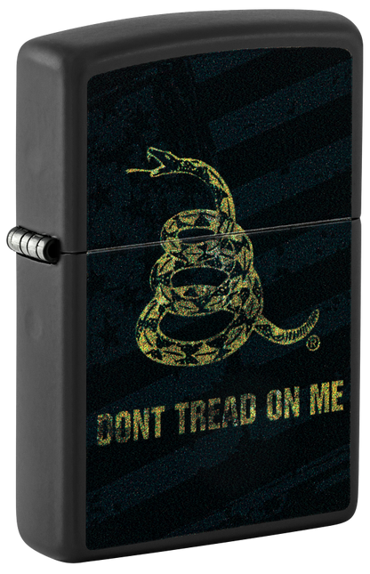 Zippo Dont Tread On Me Design, Black Matte Lighter #48553