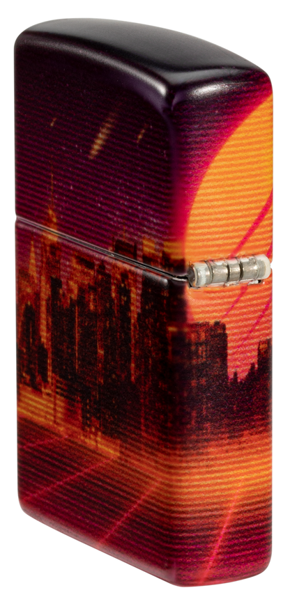 Zippo Cyberpunk City Skyline 540 Color Design, Matte Finish Lighter #48505