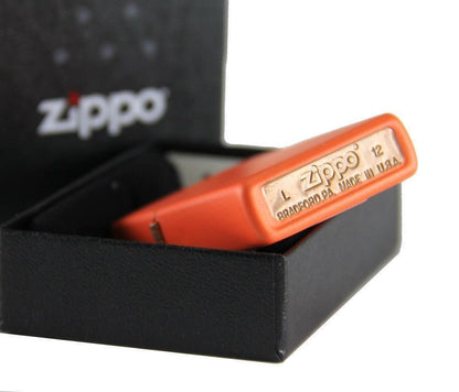 Zippo Orange Matte Classic Lighter, Windproof Pocket #231