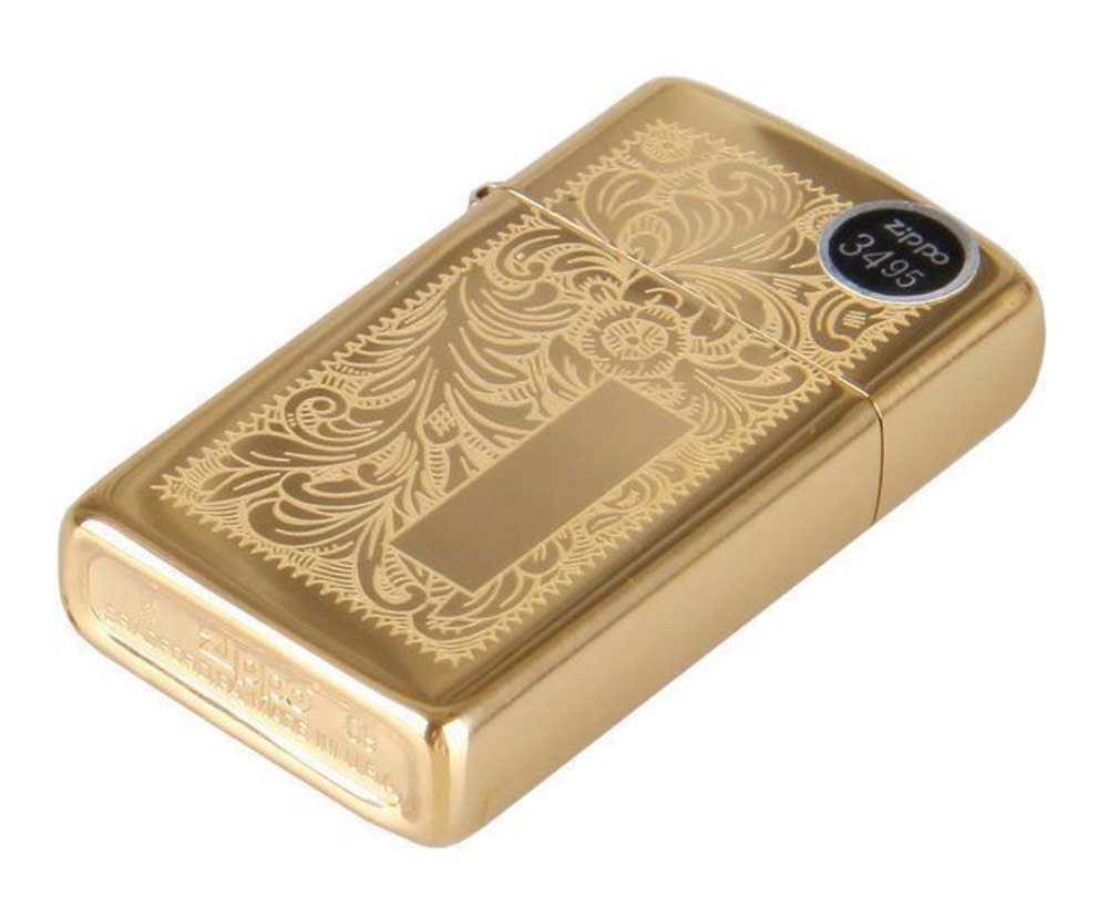 Zippo High Polish Brass Venetian Lighter #1652B