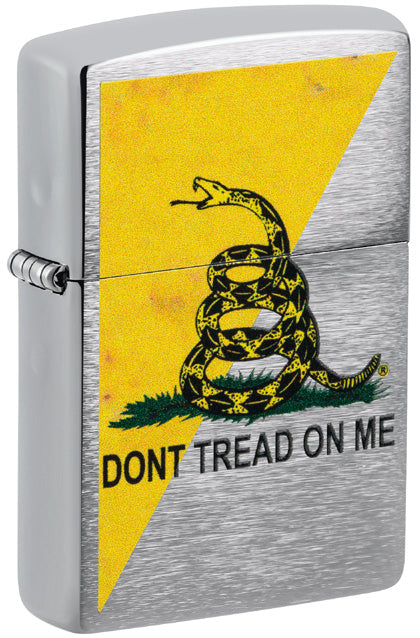 Zippo Dont Tread On Me, Brushed Chrome Finish Lighter #48118