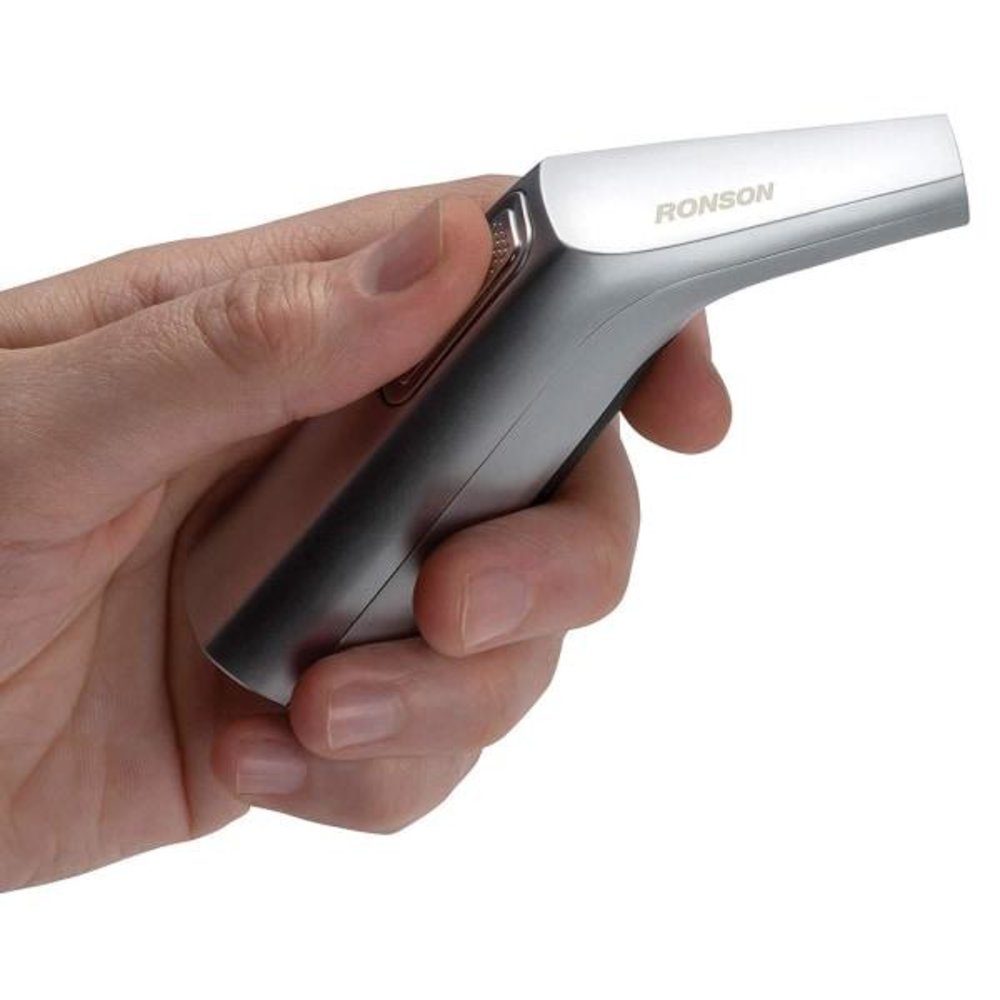 Ronson JetLite Butane Lighter, Adjustable Flame, Refillable, Silver #43547