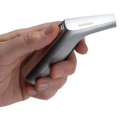 Ronson JetLite Butane Lighter, Adjustable Flame, Refillable, Silver #43547